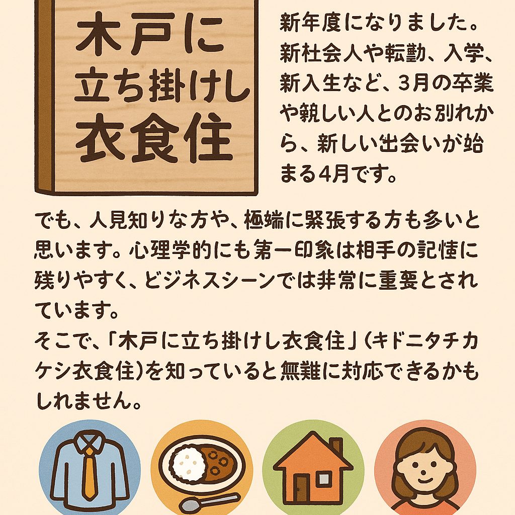 木戸に立てかけし衣食住の極意！営業の沈黙を壊す雑談術と実践例