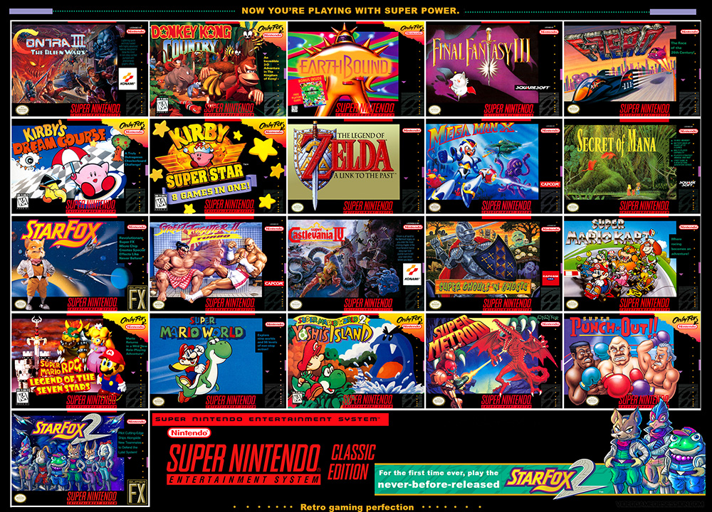 Super Nintendo Classic Edition Includes 21 Pre-Loaded Games from Snera Library