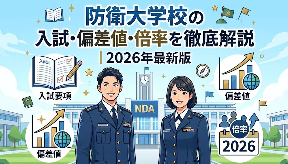 防衛大学校の偏差値に異変？2026年最新入試から見える「安定志向」と「国防リアル」の葛藤