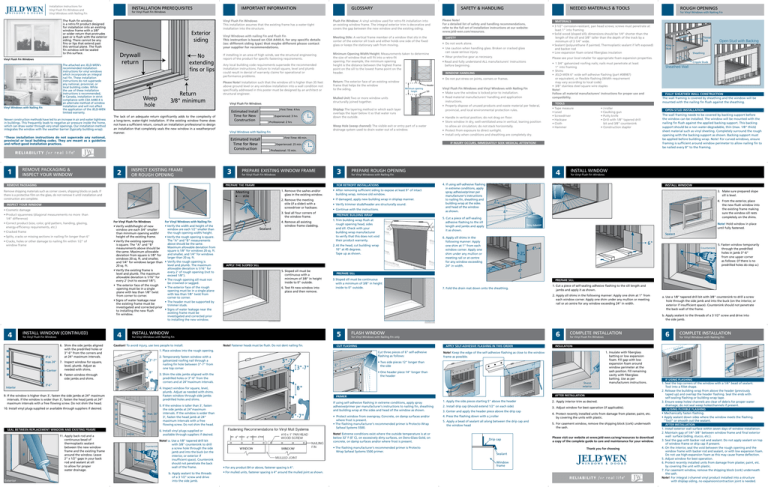 Jeld Wen Replacement Window Installation Instructions