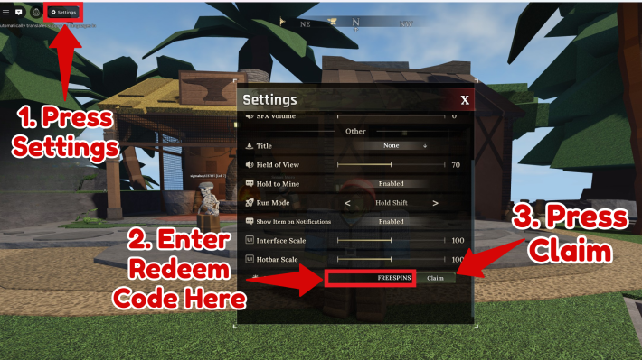 How to Redeem Codes in the Forge Roblox