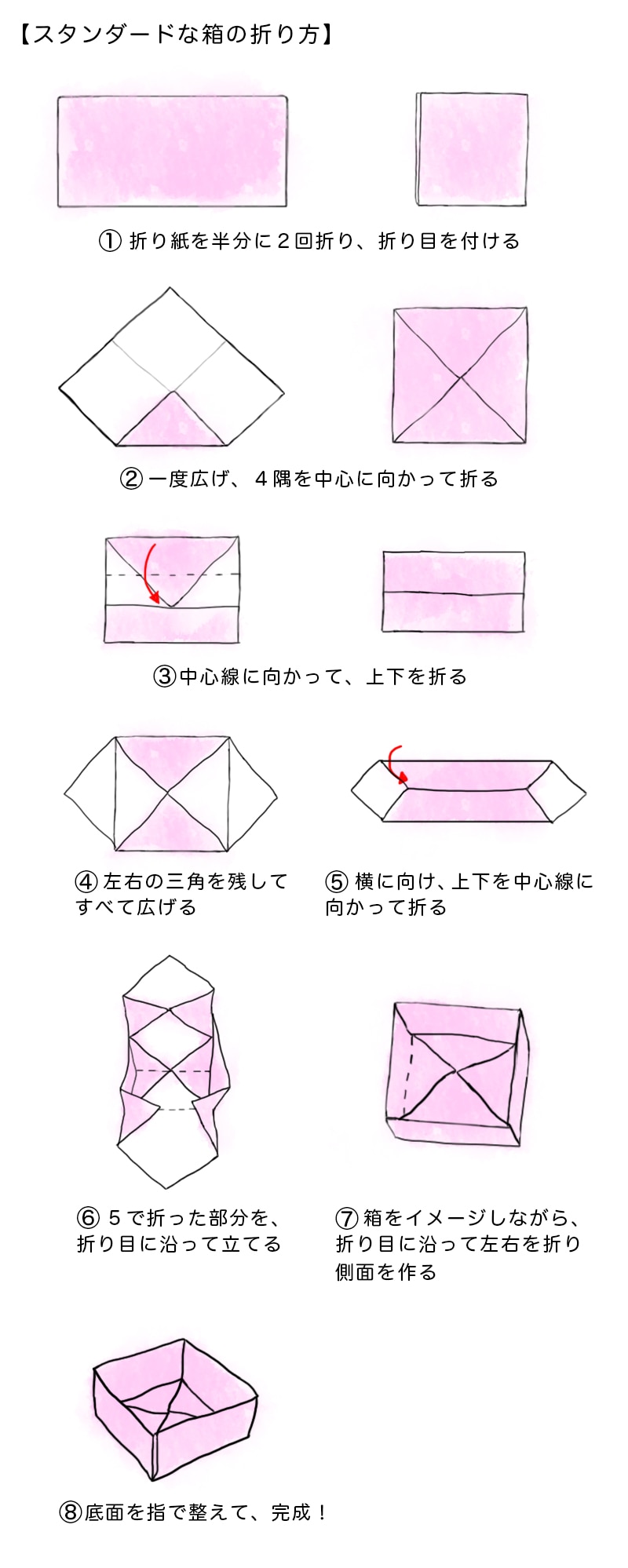 簡単な箱の折り方決定版！チラシや新聞紙・折り紙で作る万能小物入れ