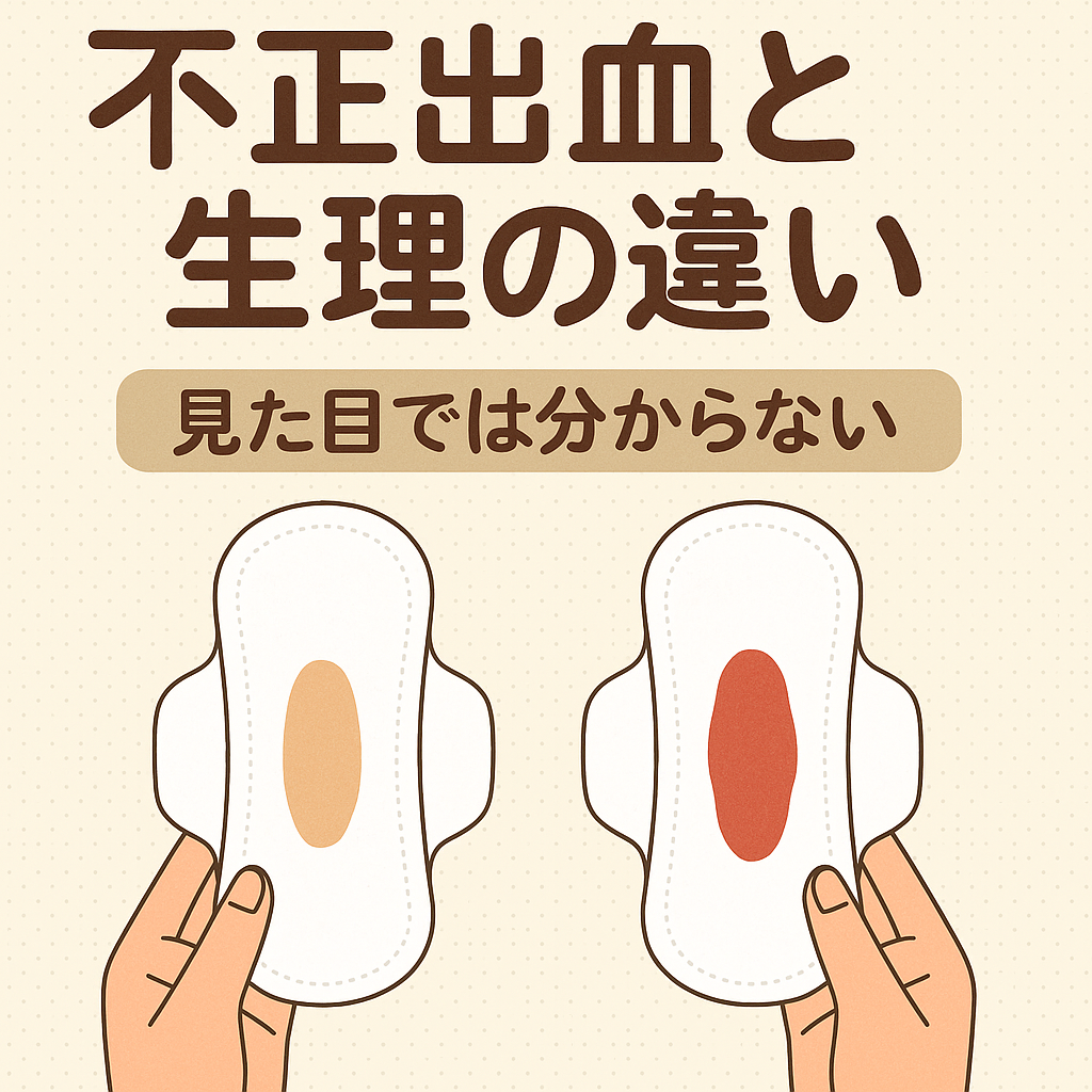 「これ生理？」不正出血との違いと危険サイン｜色・量・受診目安を解説