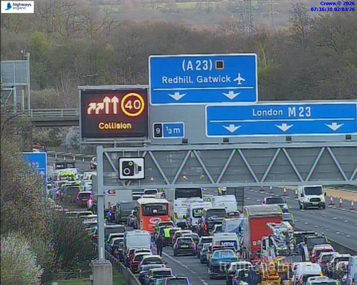 M23 Redhill Gatwick Airport Road Closure