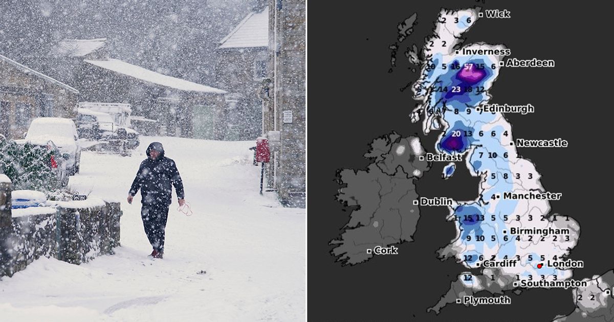 The Uk Faces Significant Snowfall in February Across Most Regions