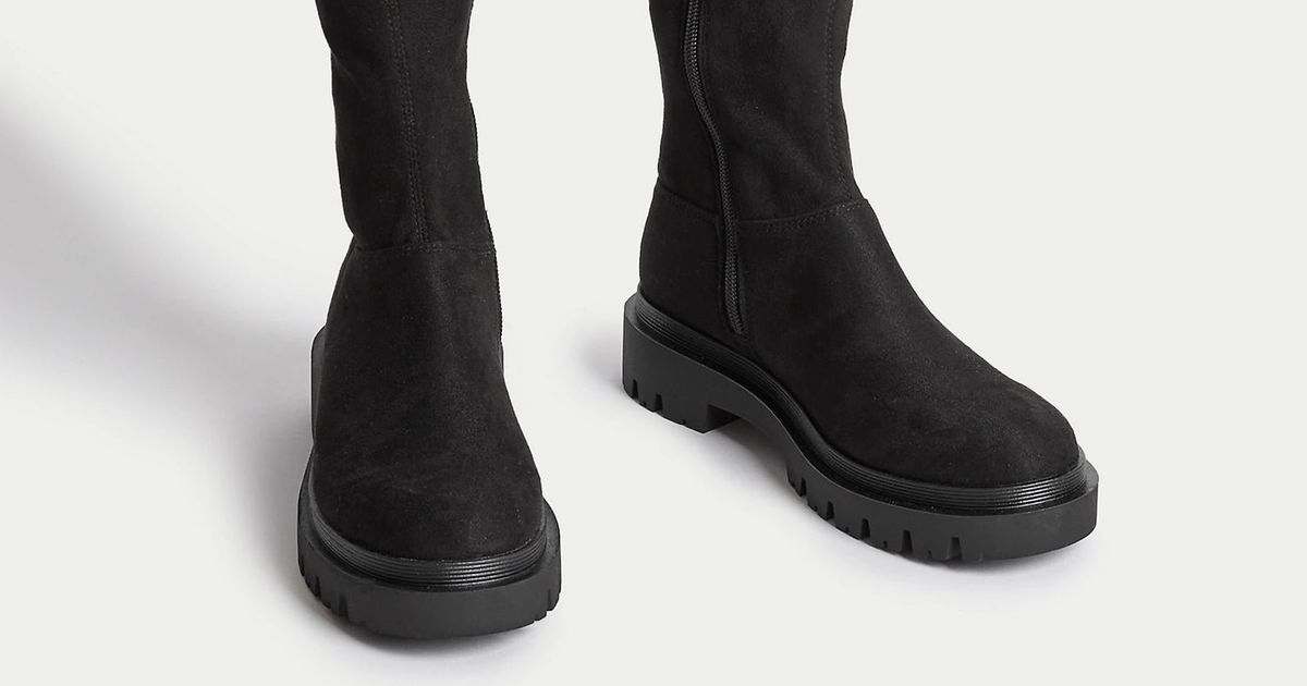 M and S Knee High Boots