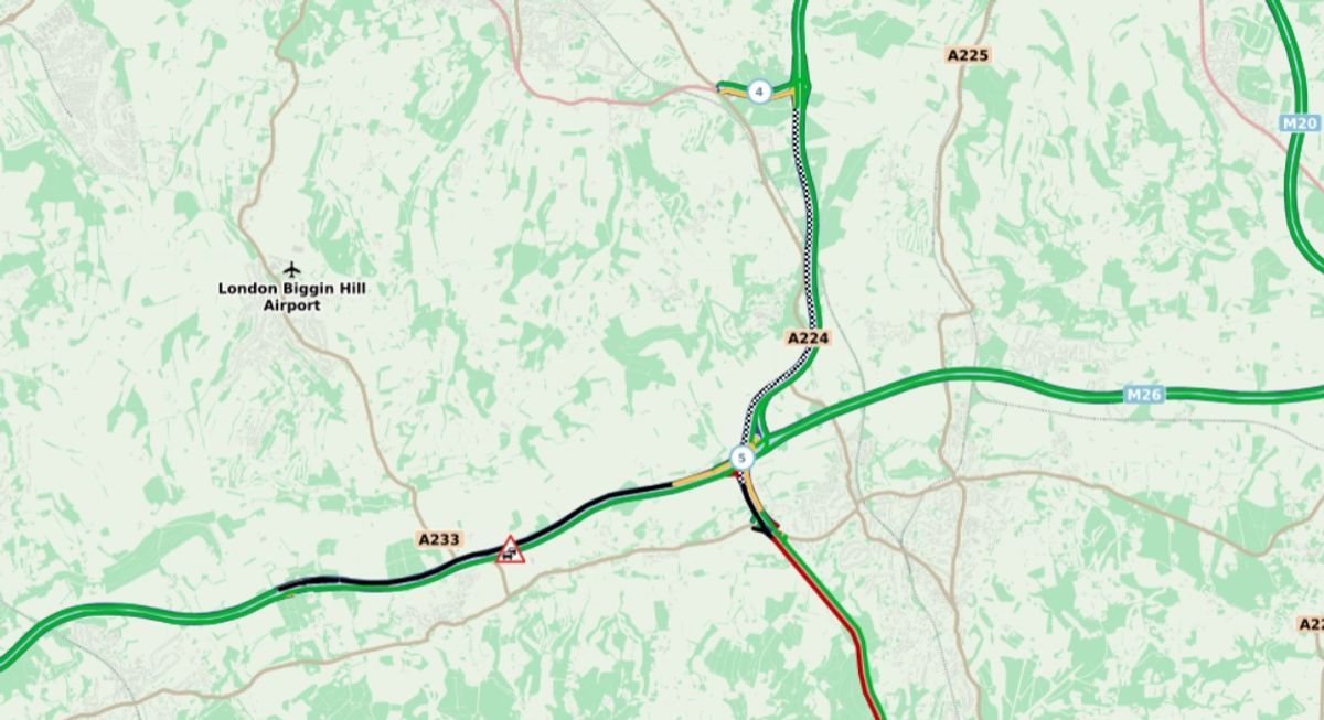M25 Anti-Clockwise Closed J5 to J4 Due to Fuel Spill