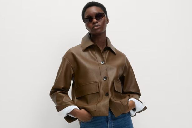 Faux Leather Jacket Marks and Spencer