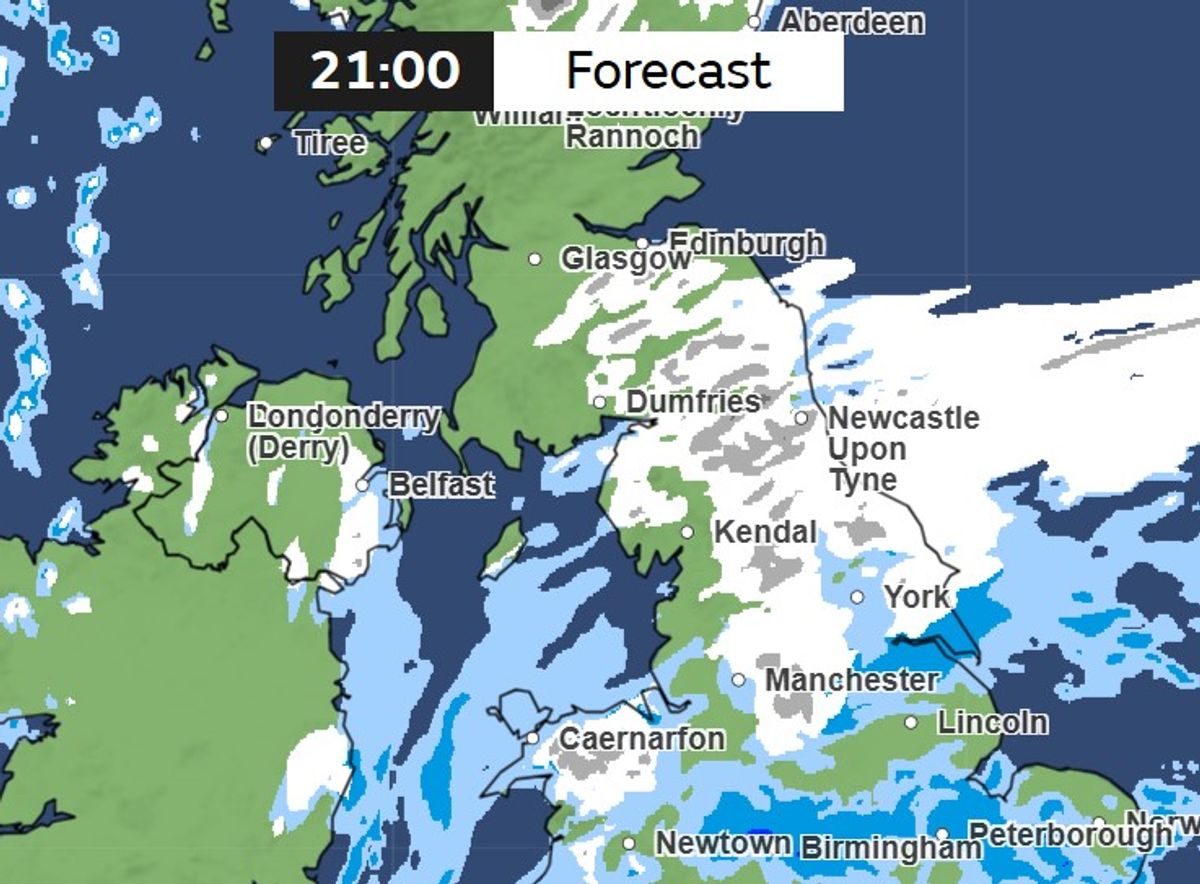 Met Office Forecasts Widespread Uk Snow During February