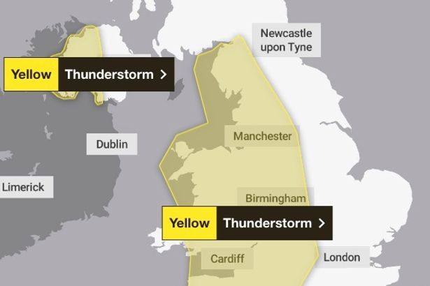 Uk Weather Warning Yellow Thunderstorms Alert Issued as Heatwave Ends