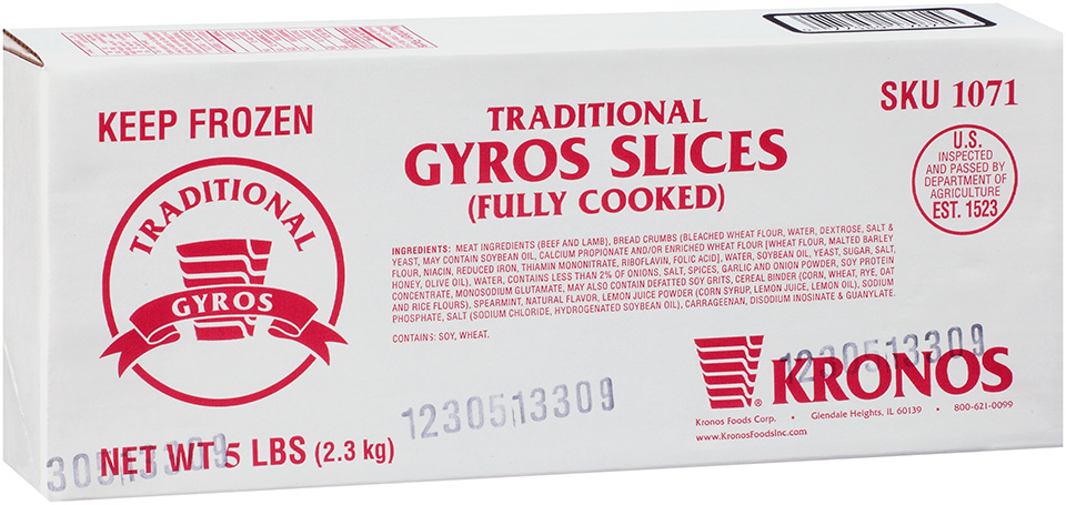 Kronos 1094 Cooked Beef & Lamb Gyro Slices