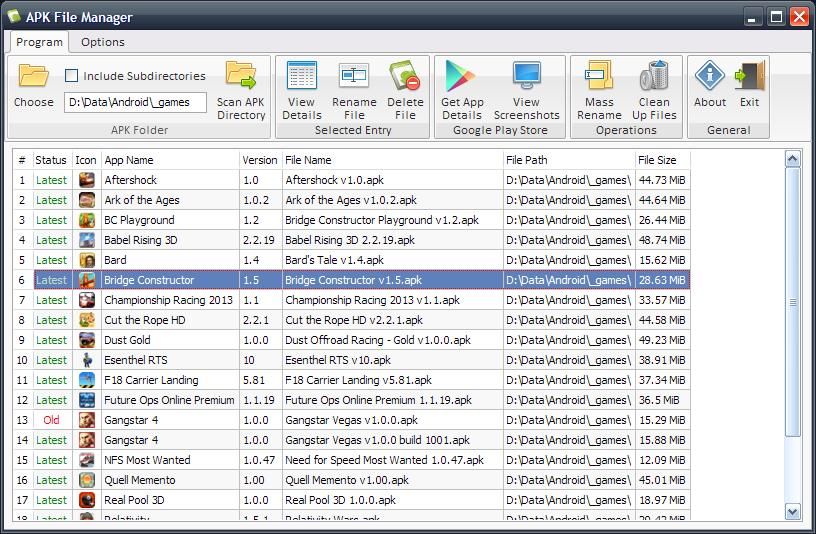 Manager File Apk