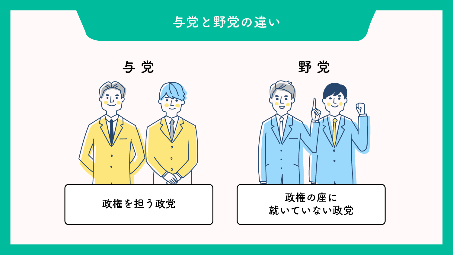与党と野党の違いとは？権限格差から過半数割れの政局まで徹底解説