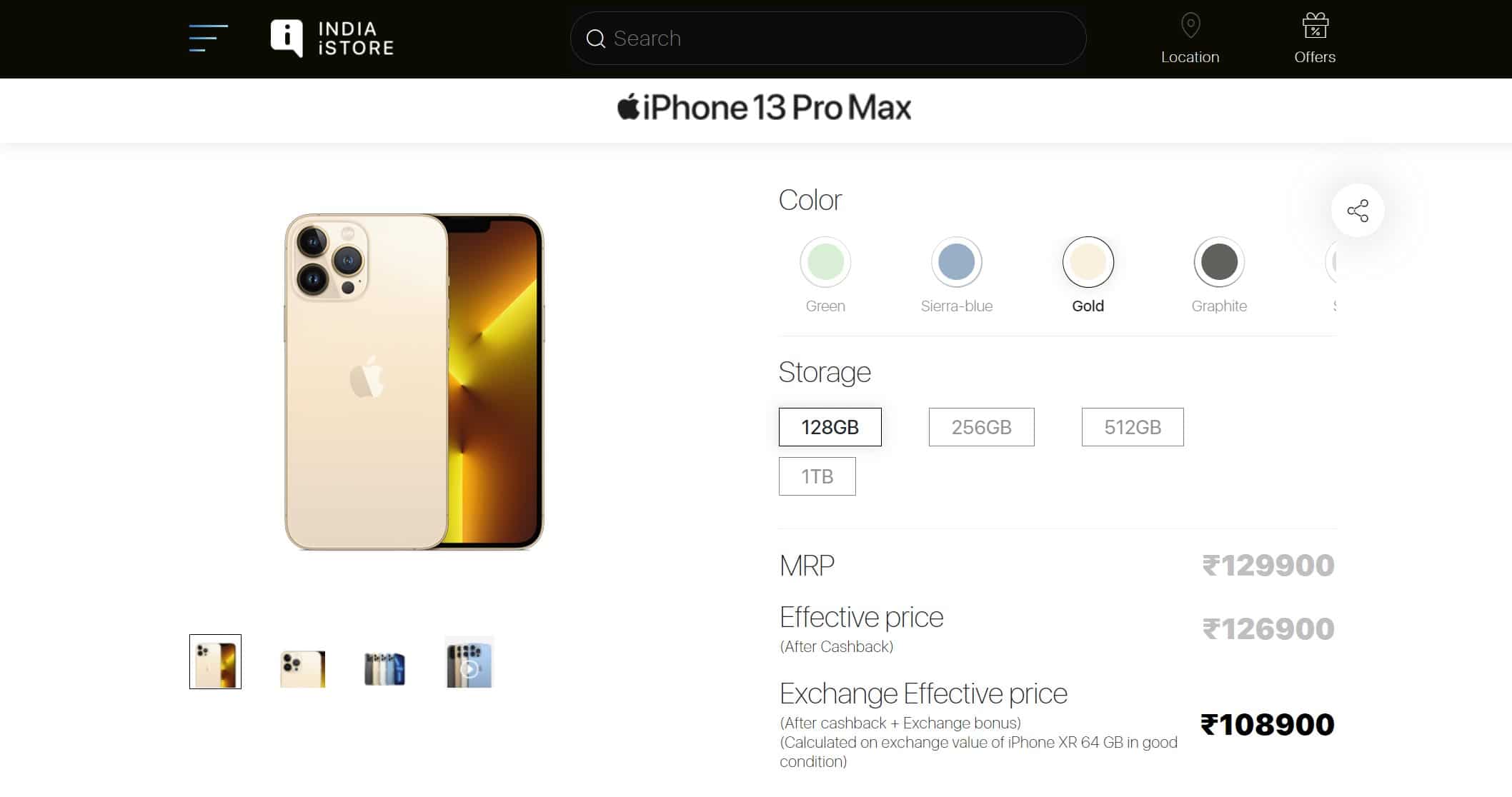 Price of Iphone 13 Pro Max