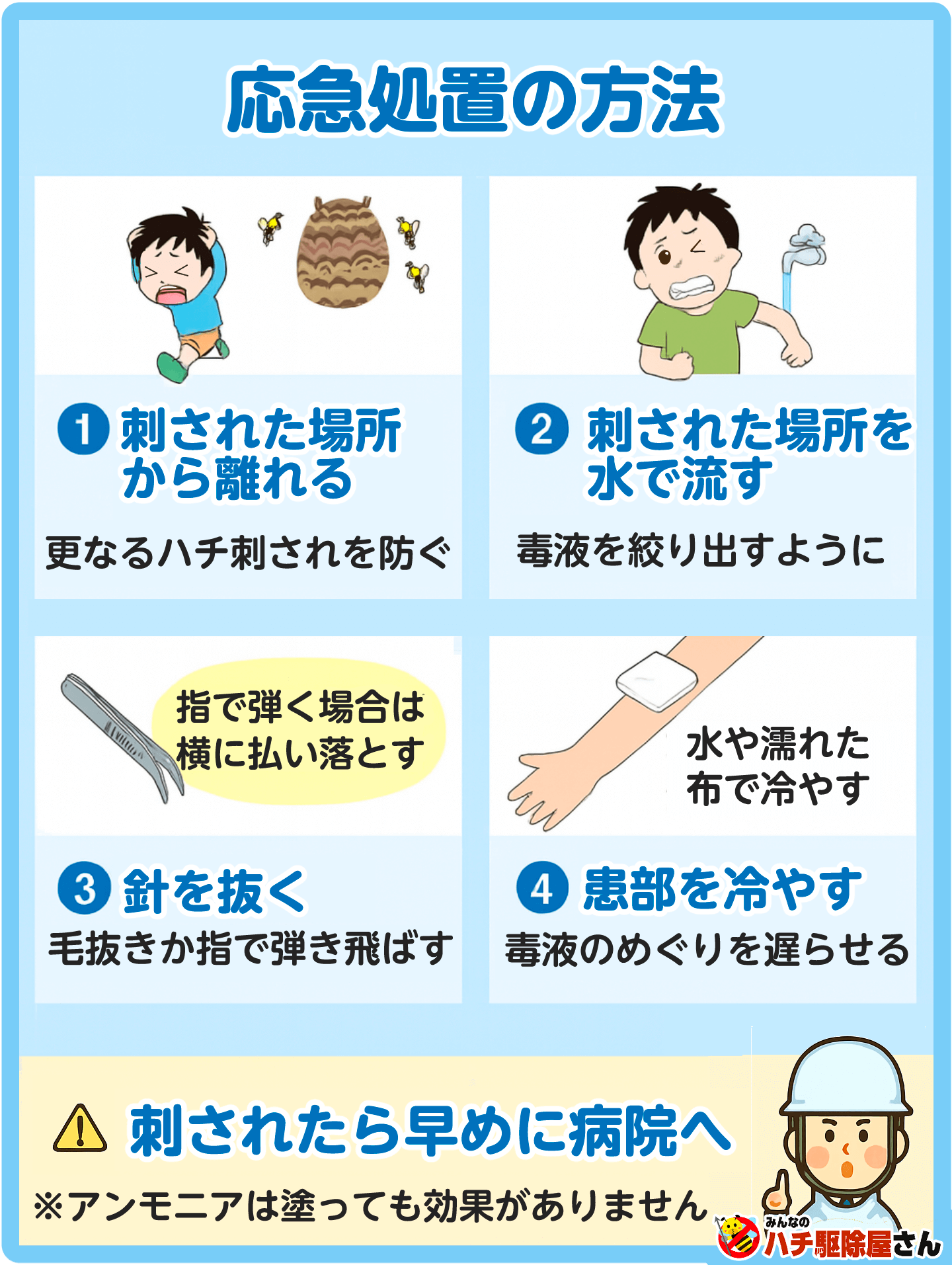 蜂に刺された時の対処法｜毒吸引の罠と救急車を呼ぶべき危険サイン