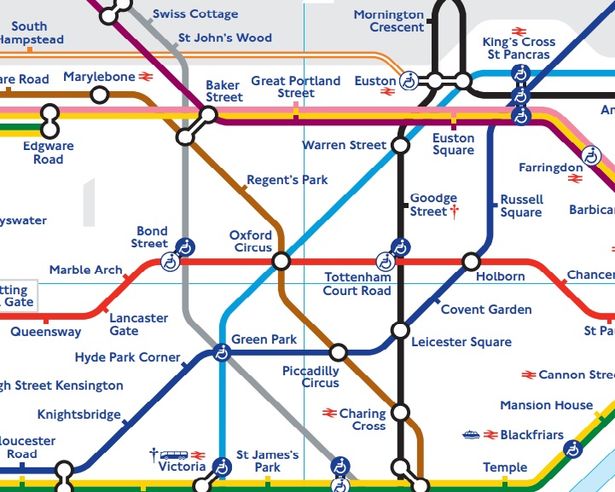 Victoria to Kings Cross by Tube