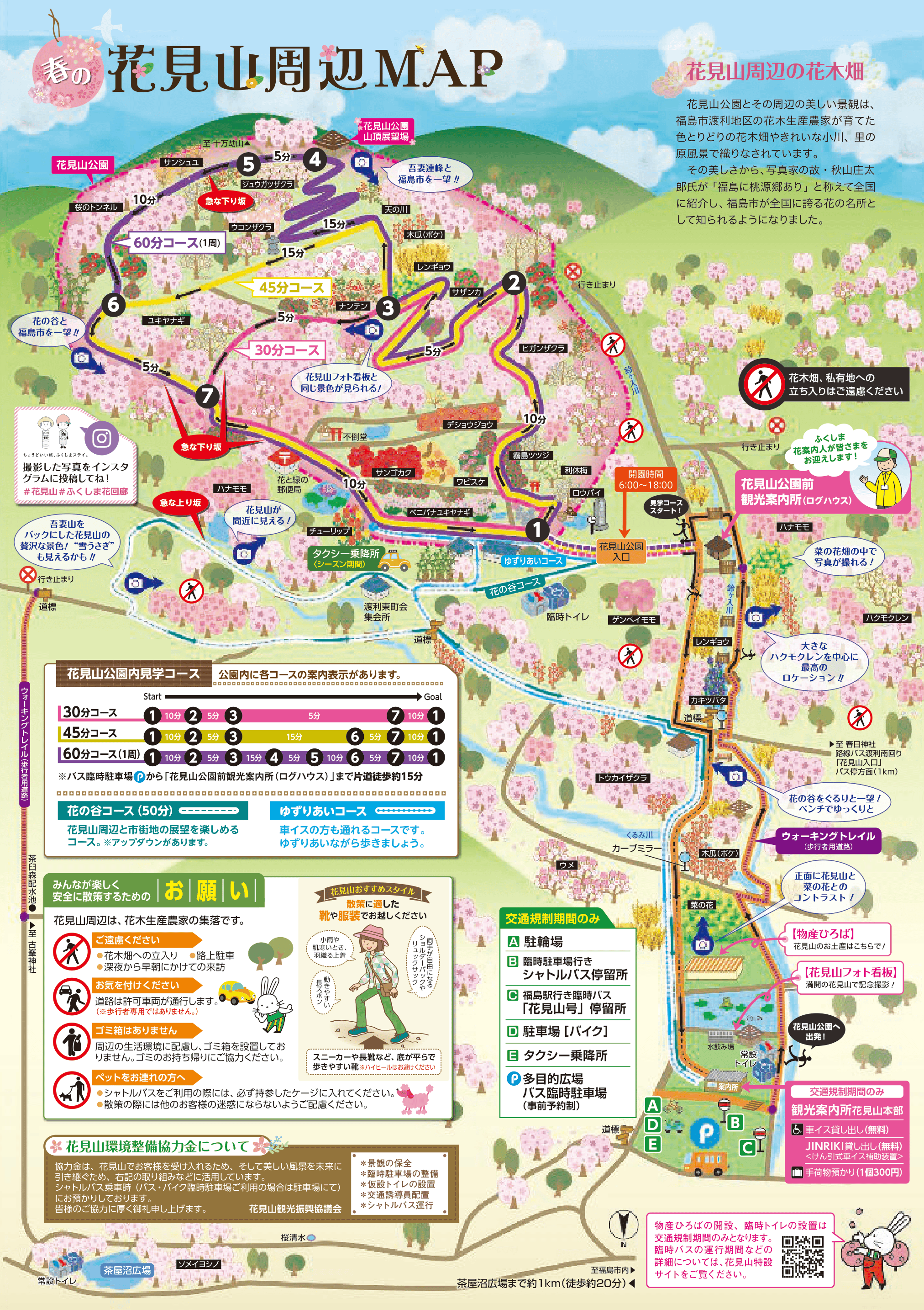 【2026】福島・花見山公園はなぜ桃源郷？見頃と駐車場・混雑攻略