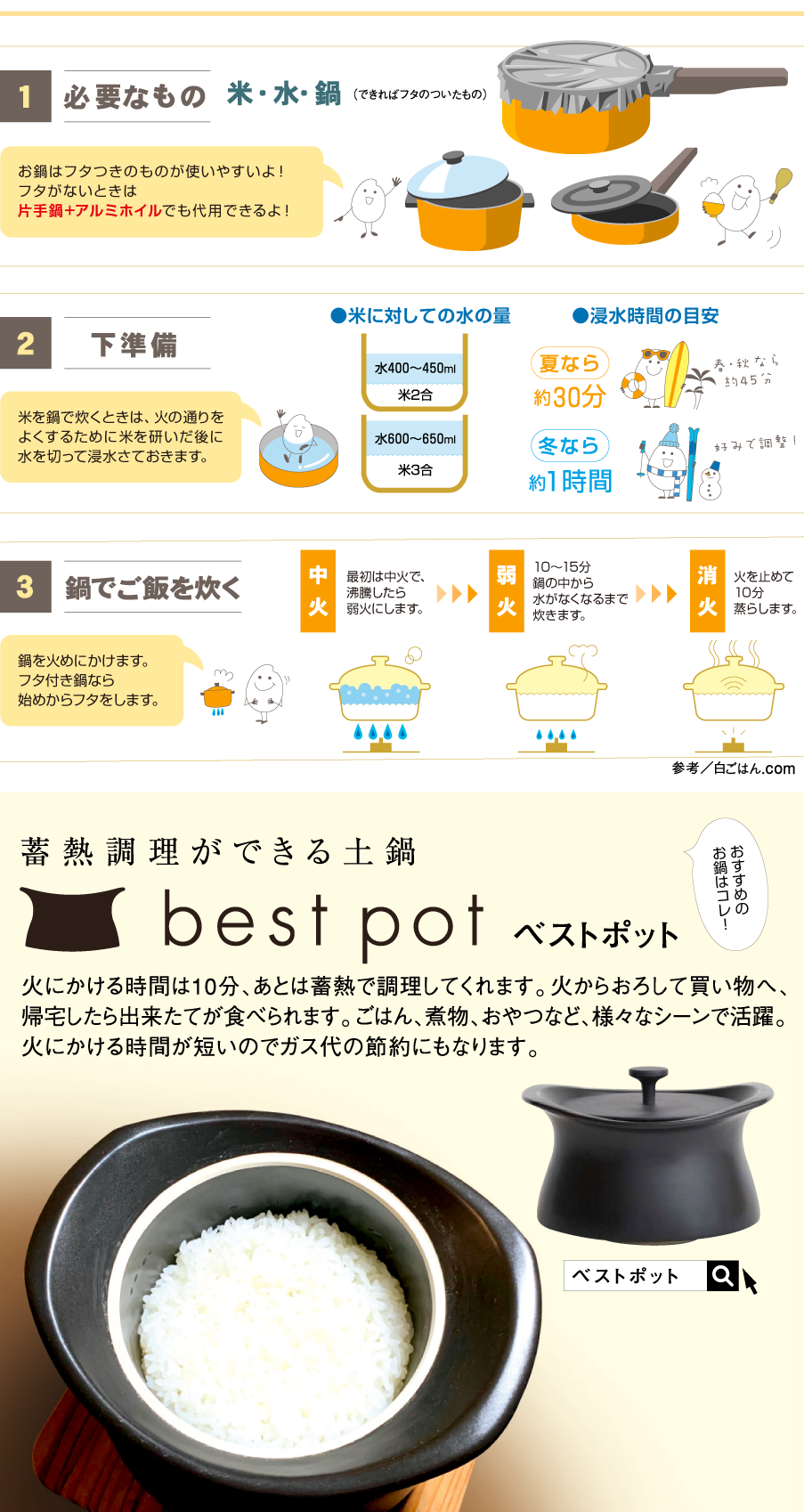 鍋で米を炊く極意！料亭級のふっくらご飯に仕上げる黄金比と火加減