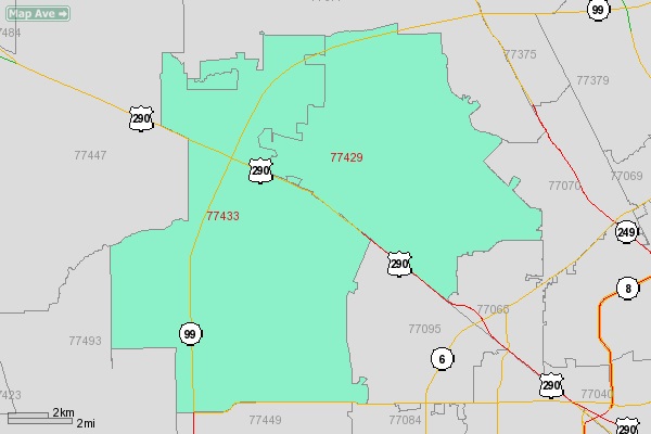 Cypress Zip Code Tx