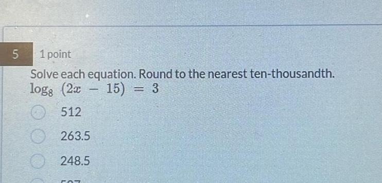 Solve Each Equation. Round Your Answers to the Nearest Ten-Thousandth
