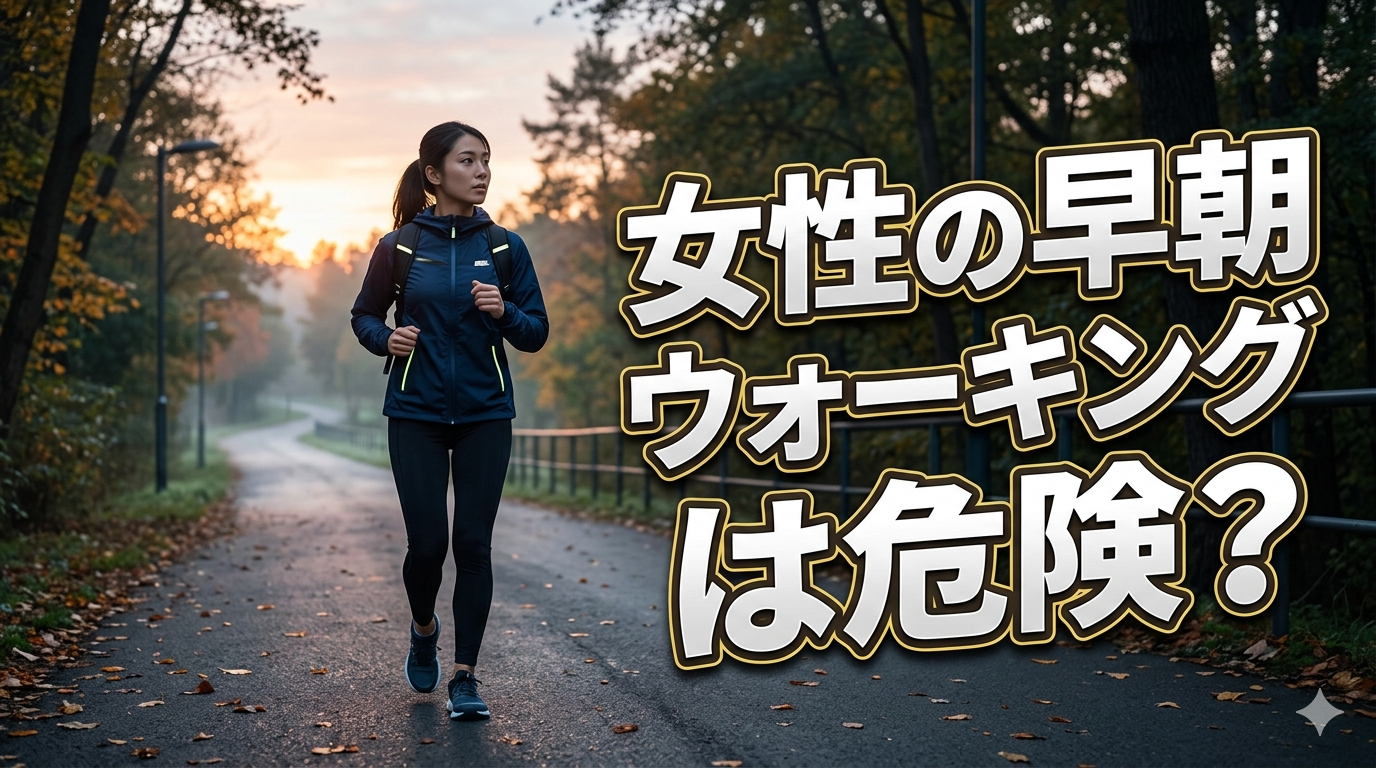 女性の早朝ウォーキングに潜む危険と防犯対策｜安全な時間と実践法
