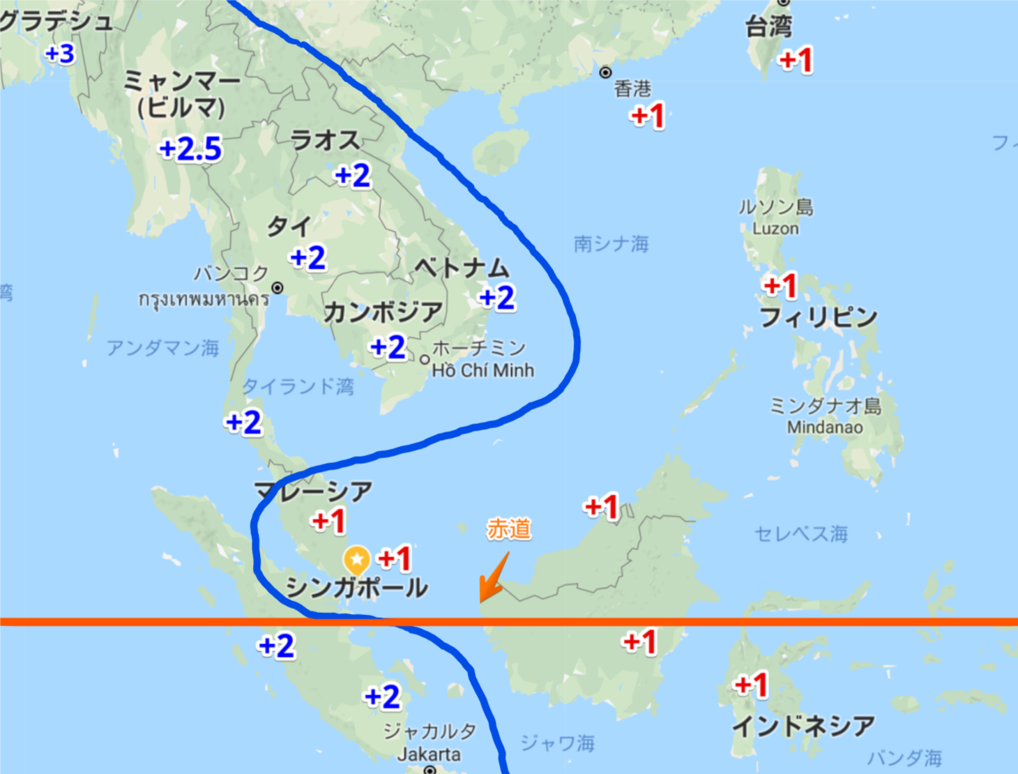 日本とタイの時差は2時間！最新早見表とフライト・仕事の攻略法