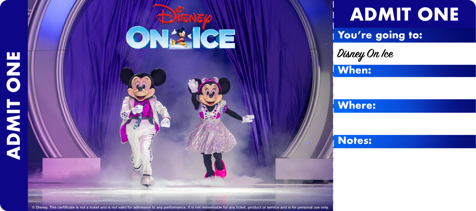Age for Tickets Disney on Ice