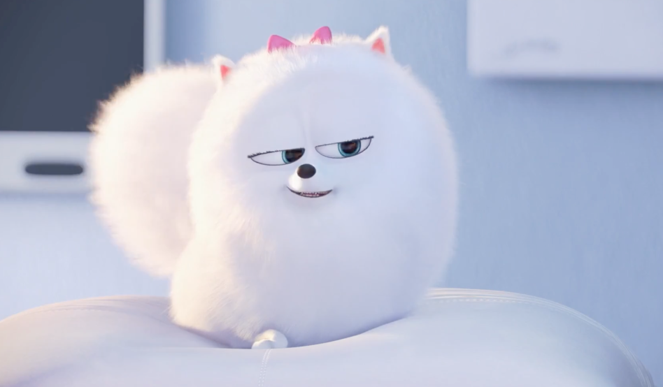 White Dog on Secret Life of Pets