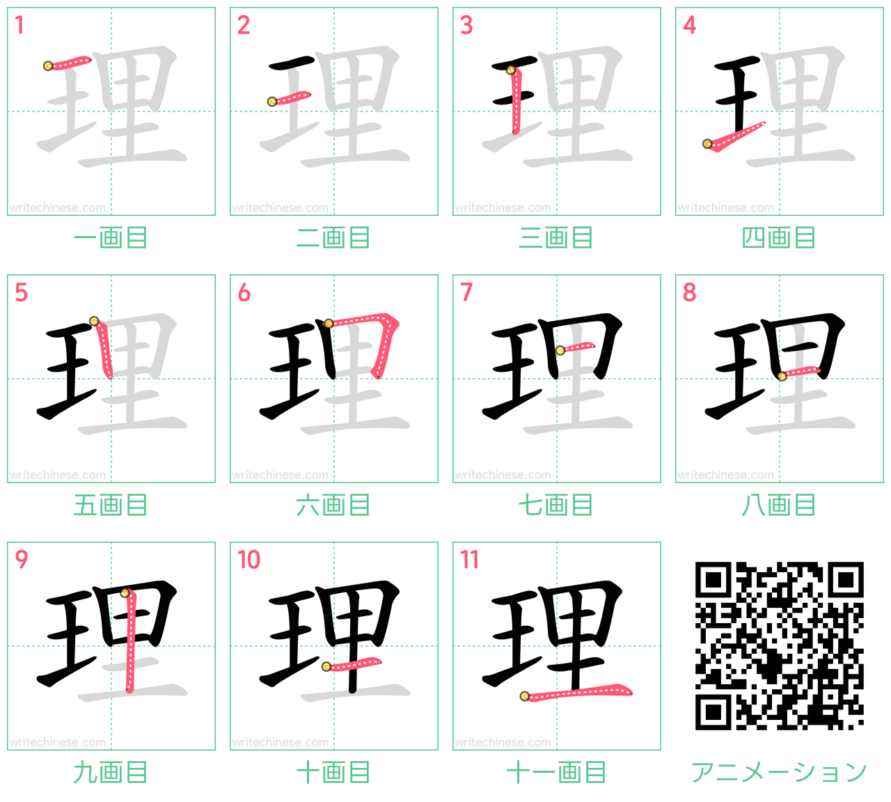 漢字「理」の書き順と王偏の罠！美文字の黄金比と筆順の真相