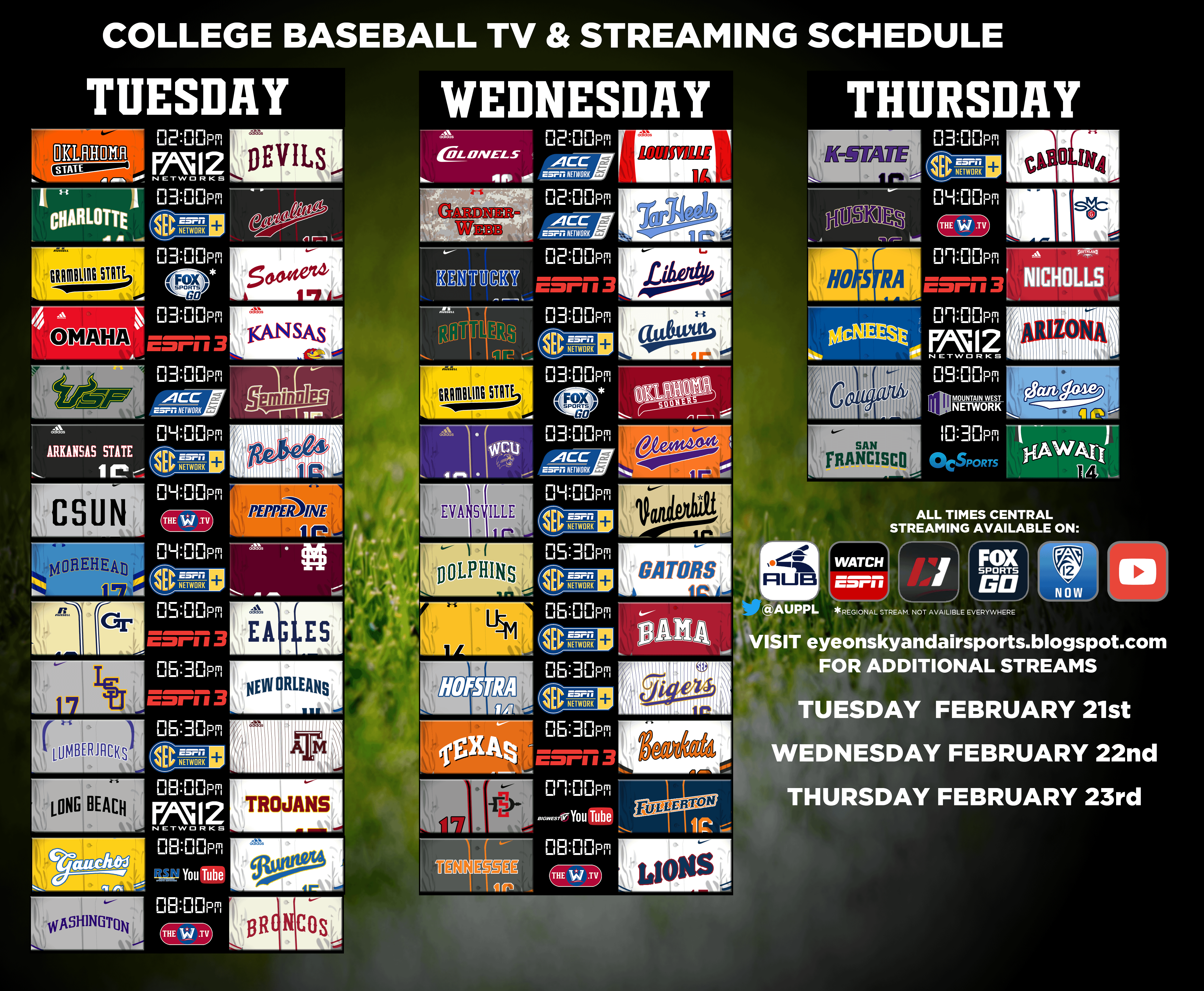 College Baseball Tv Schedule