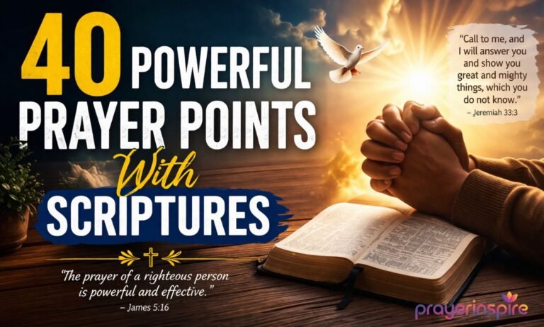 40 Powerful Prayer Points with Bible Verse