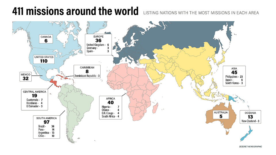 How Many Lds Missions Are There in the World