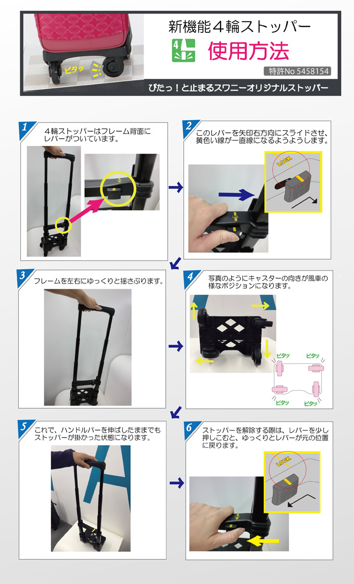 キャリーバッグにストッパーは必要？電車で動く対策と後付けの真相