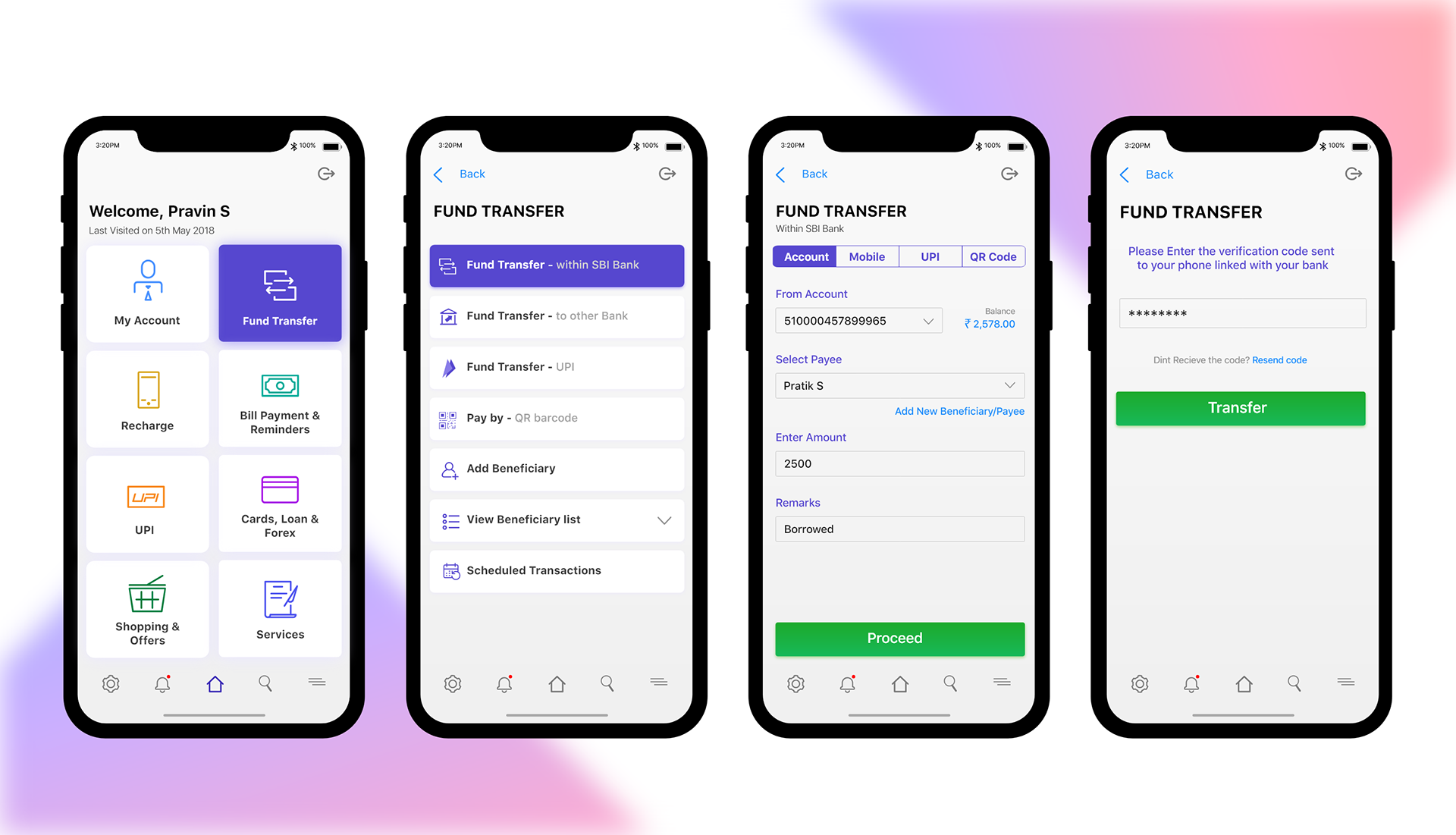Online Fund Transfer App