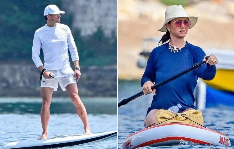 Katy Perry Orlando Bloom Paddle Board