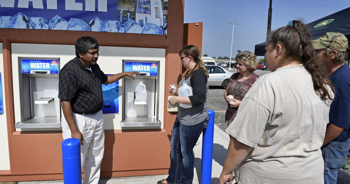 Outdoor Warehouse Water Dispensary Indiana