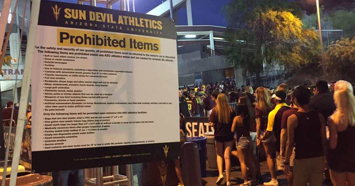 Bag Policy Sun Devil Stadium