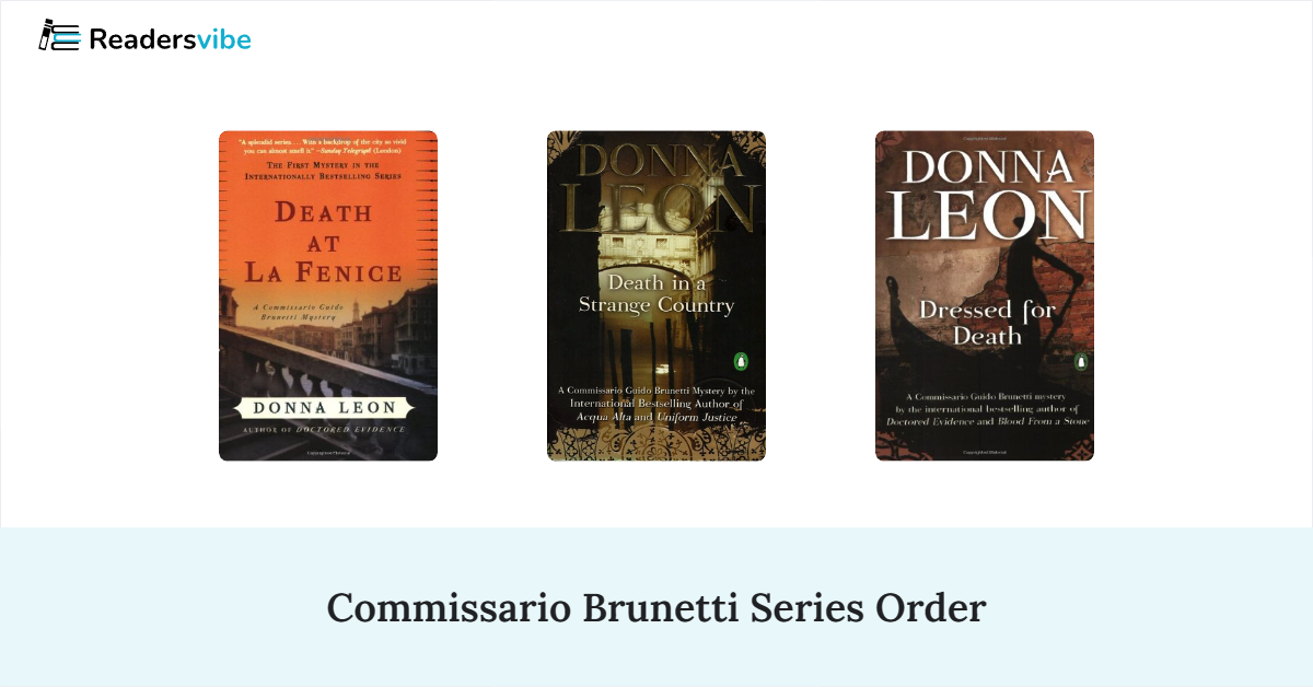 Donna Leon Guido Brunetti Books in Order