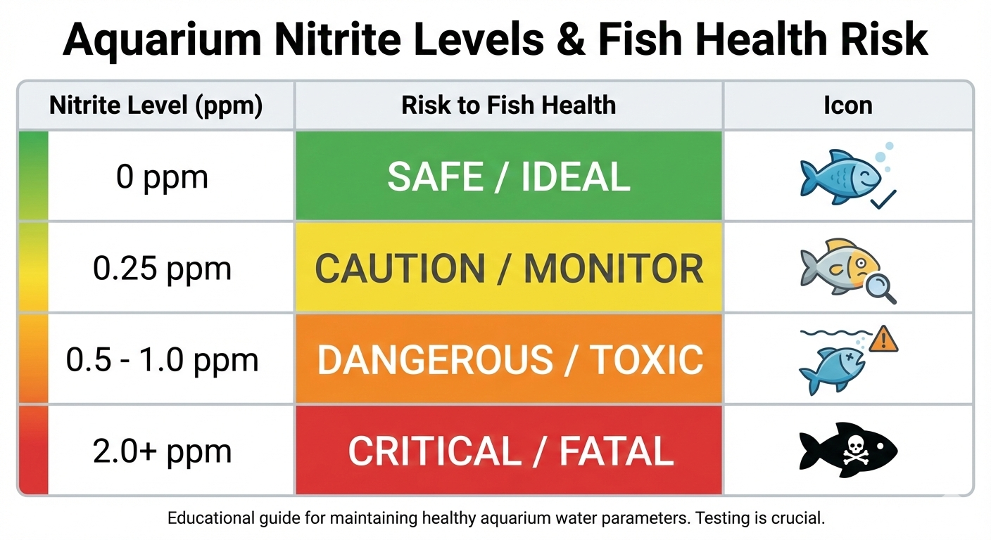 What Should the Nitrite Level Be in a Freshwater Tank