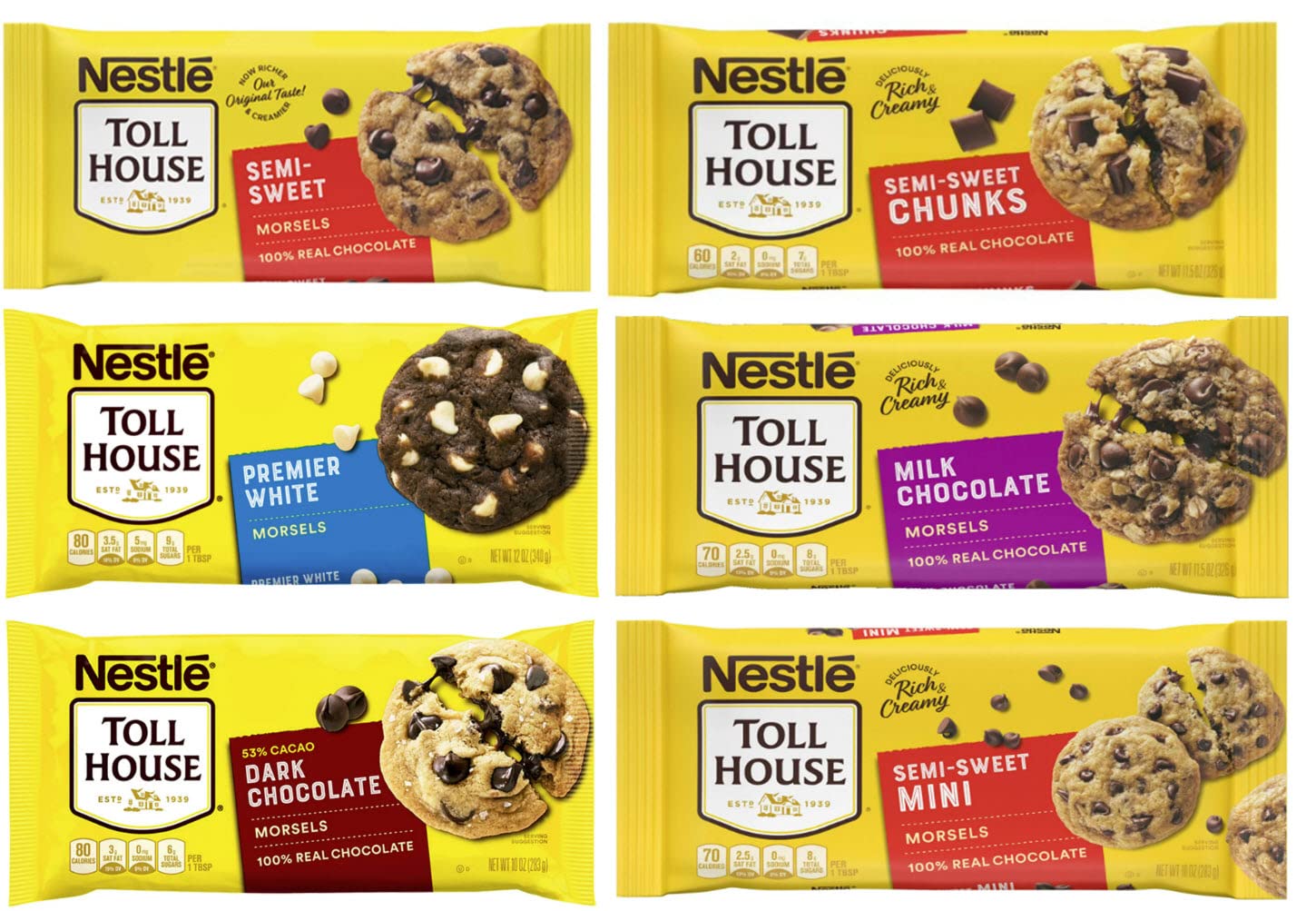 Different Types of Chocolate Chips