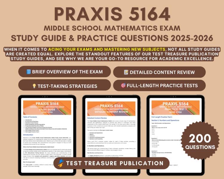 Middle School Math Praxis Practice Test Pdf