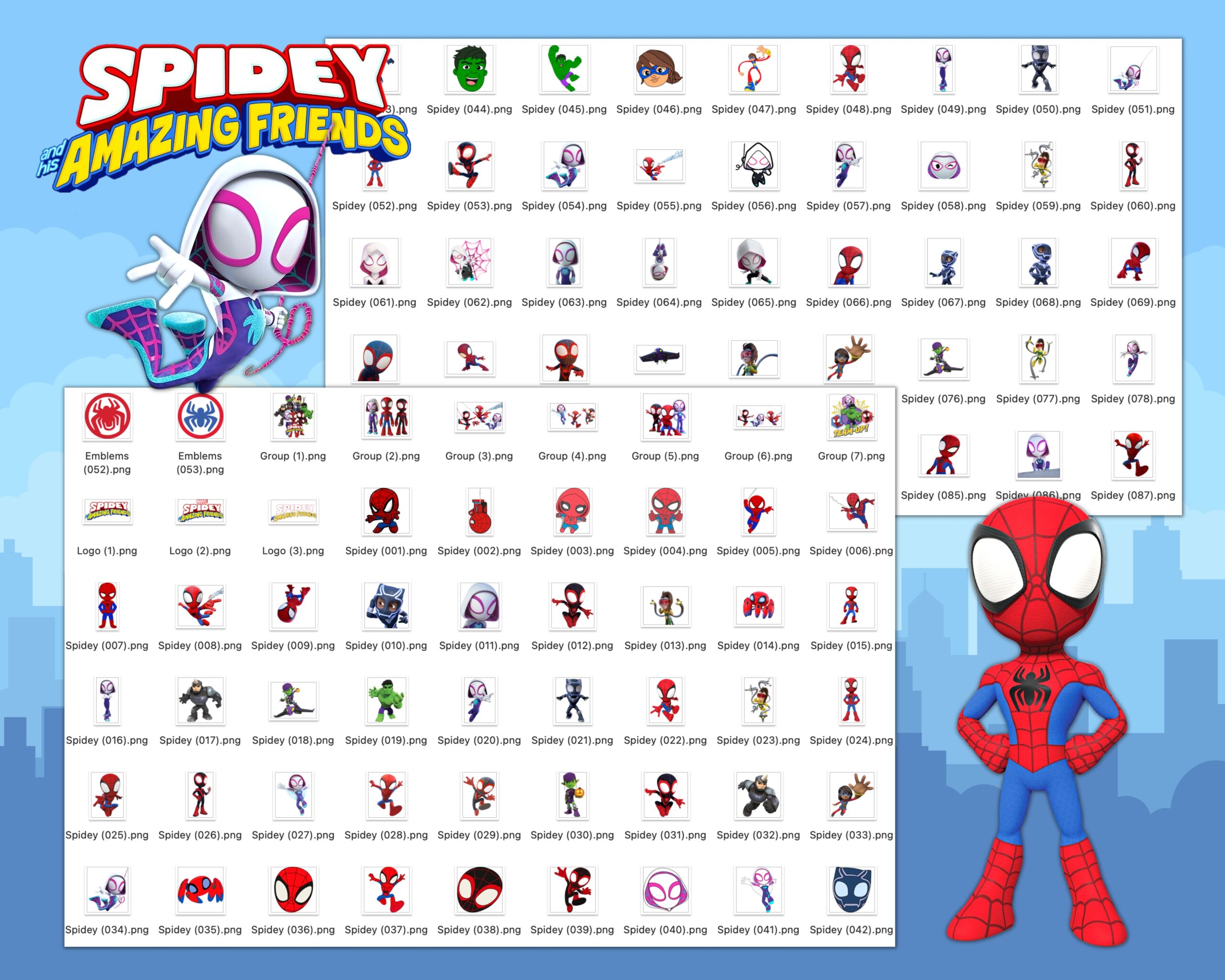 Spidey and His Amazing Friends Characters Names