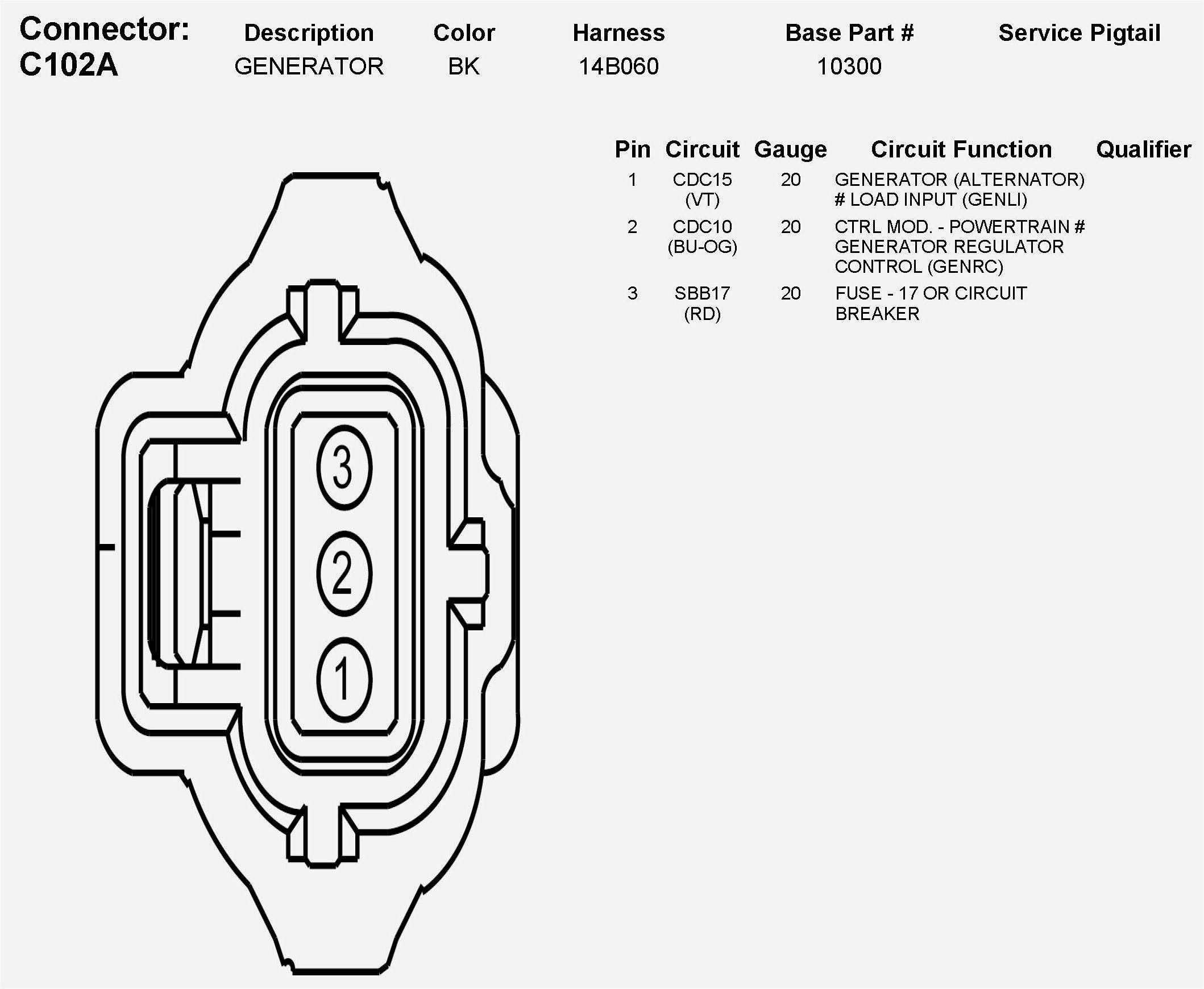3 Pin Plug Toyota Alternator Wire Colors
