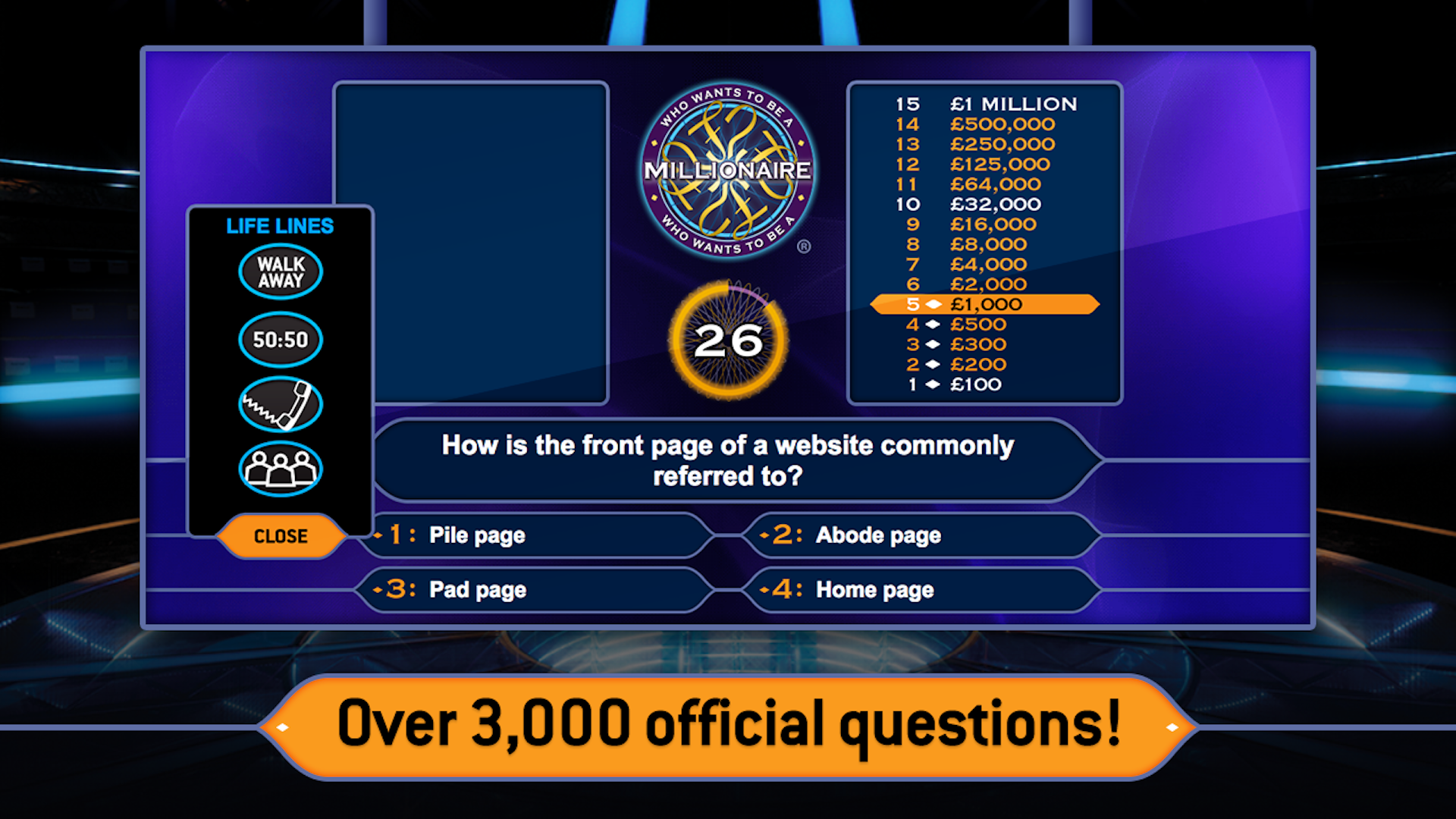 Who Wants to Be a Millionaire Mobile Game