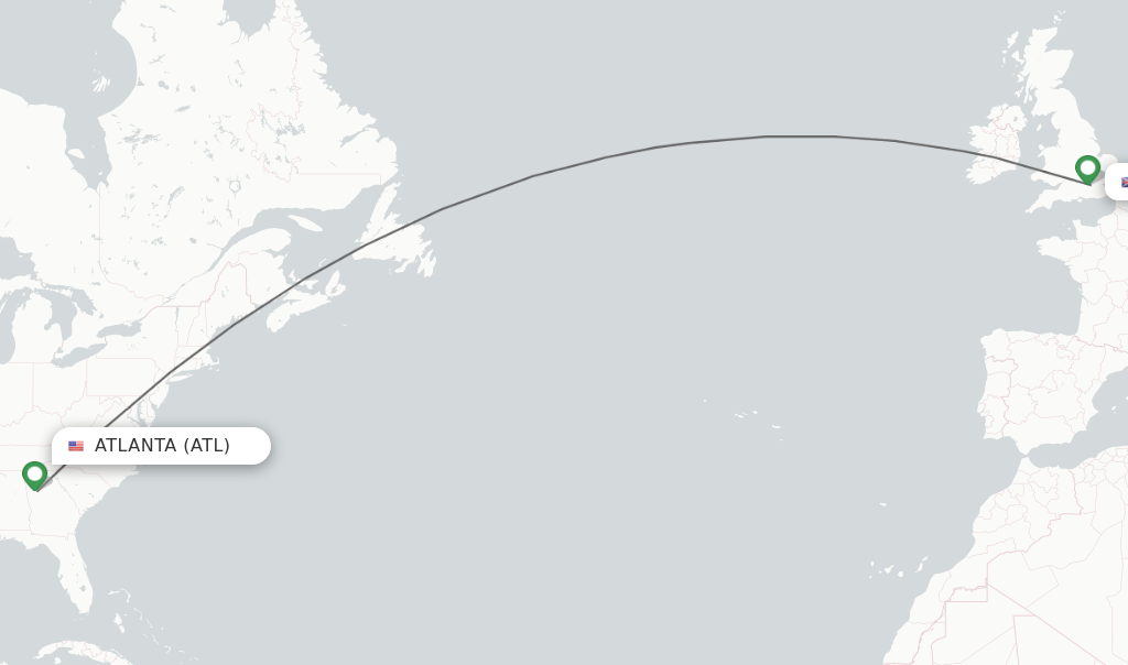 How Long Is the Flight to Atlanta from London