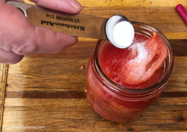 Canning Tomatoes How Much Salt