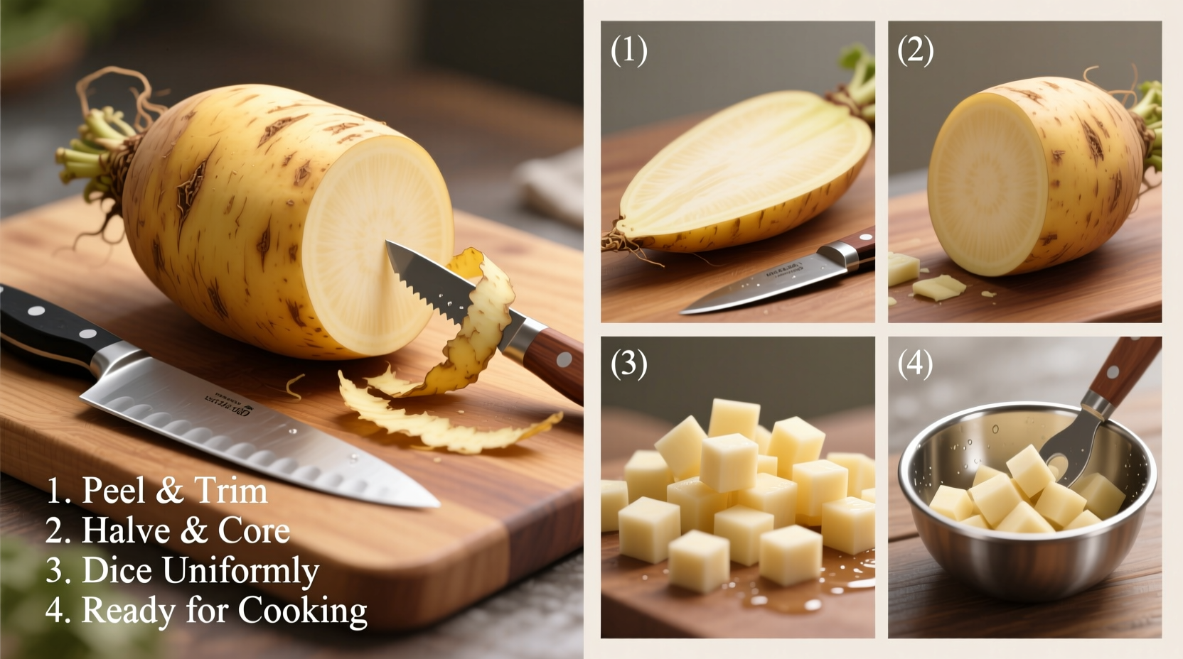 How Do You Cut a Rutabaga
