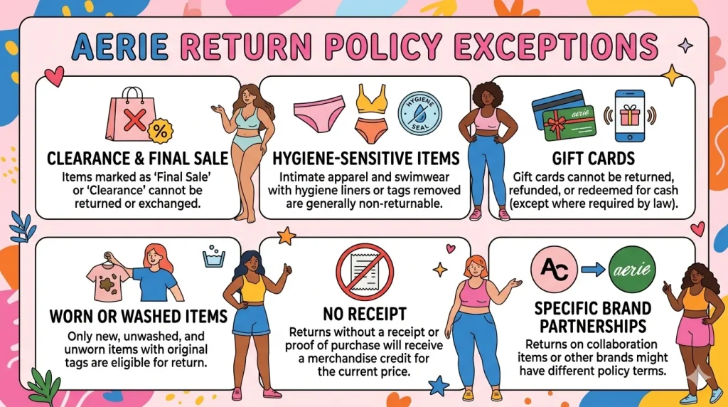 What Aerie’s Refund Window Actually Allows on Worn Items