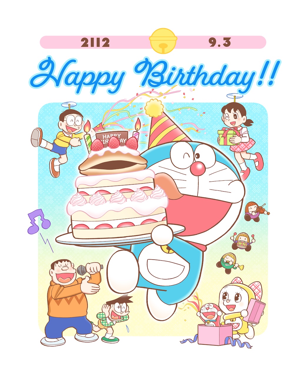 ドラえもん誕生日の秘密！なぜ9月3日？129.3の謎と2112年設定の真相