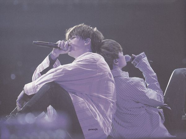 Suga on Jimin's Back